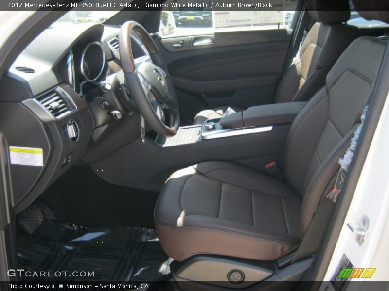 Diamond White Metallic / Auburn Brown/Black 2012 Mercedes-Benz ML 350 BlueTEC 4Matic