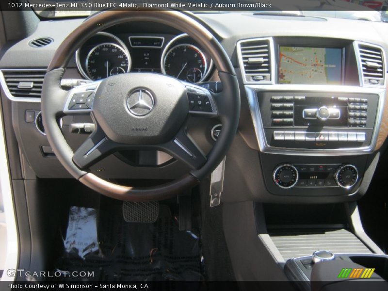 Diamond White Metallic / Auburn Brown/Black 2012 Mercedes-Benz ML 350 BlueTEC 4Matic