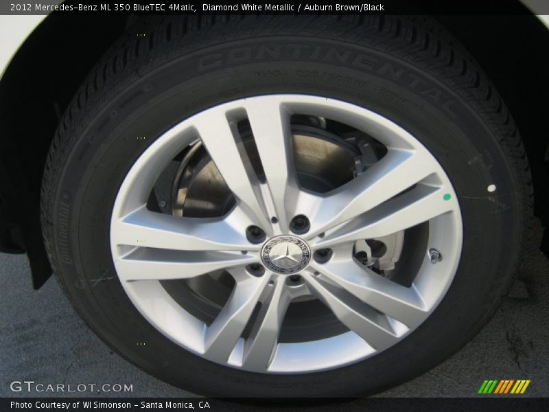 Diamond White Metallic / Auburn Brown/Black 2012 Mercedes-Benz ML 350 BlueTEC 4Matic