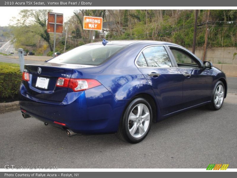 Vortex Blue Pearl / Ebony 2010 Acura TSX Sedan