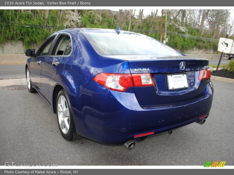 Vortex Blue Pearl / Ebony 2010 Acura TSX Sedan