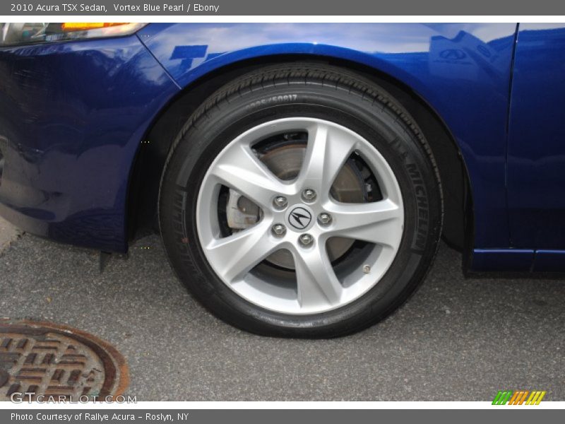 Vortex Blue Pearl / Ebony 2010 Acura TSX Sedan