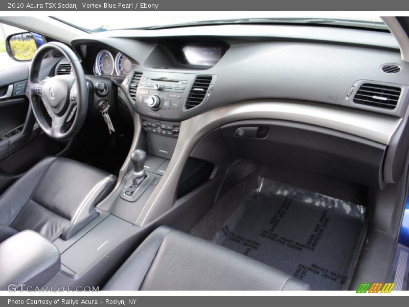 Vortex Blue Pearl / Ebony 2010 Acura TSX Sedan