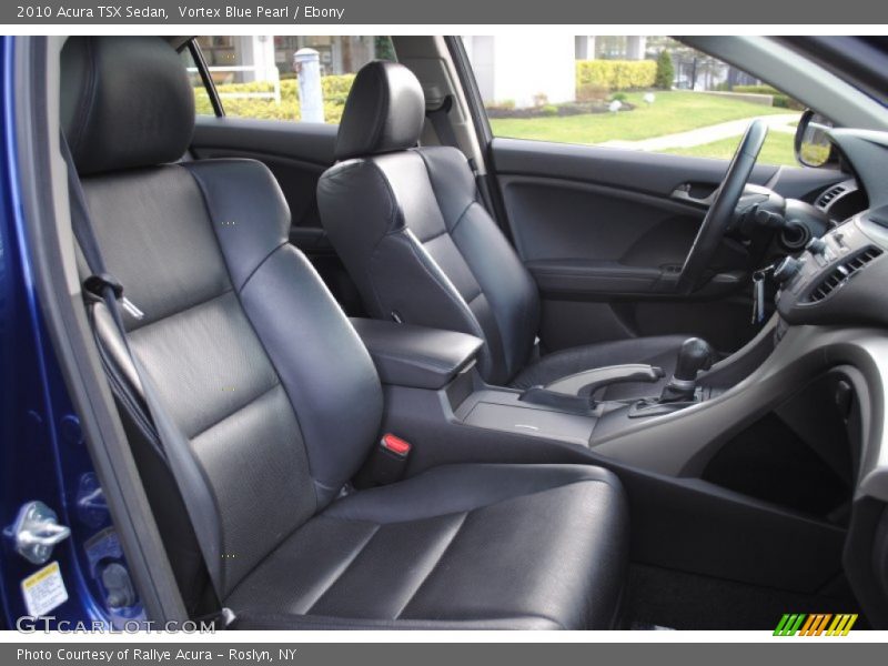 Vortex Blue Pearl / Ebony 2010 Acura TSX Sedan
