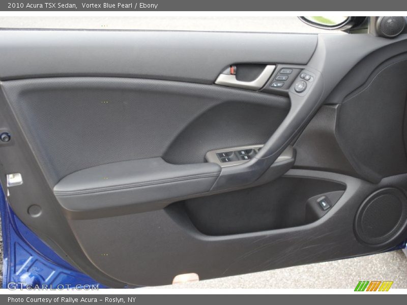 Vortex Blue Pearl / Ebony 2010 Acura TSX Sedan