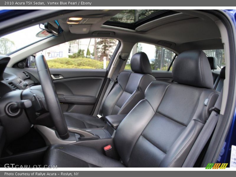 Vortex Blue Pearl / Ebony 2010 Acura TSX Sedan