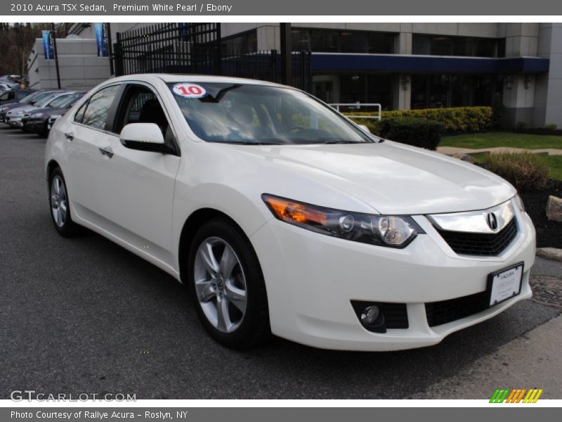Premium White Pearl / Ebony 2010 Acura TSX Sedan