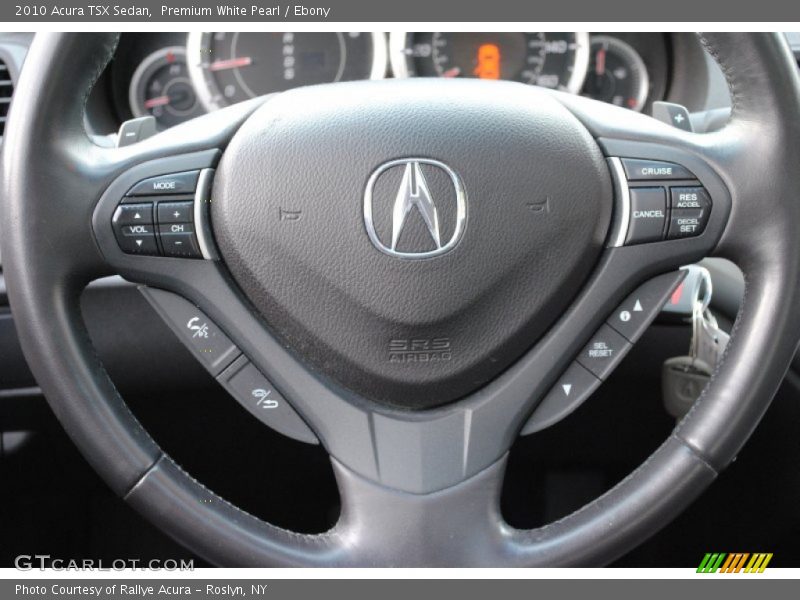 Premium White Pearl / Ebony 2010 Acura TSX Sedan