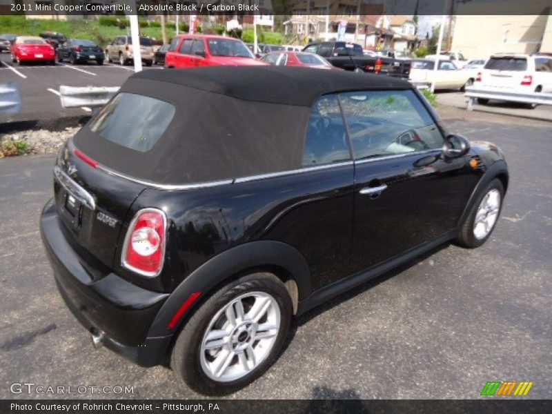 Absolute Black / Carbon Black 2011 Mini Cooper Convertible