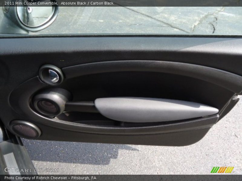 Absolute Black / Carbon Black 2011 Mini Cooper Convertible