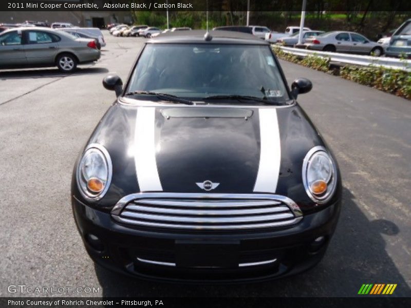 Absolute Black / Carbon Black 2011 Mini Cooper Convertible