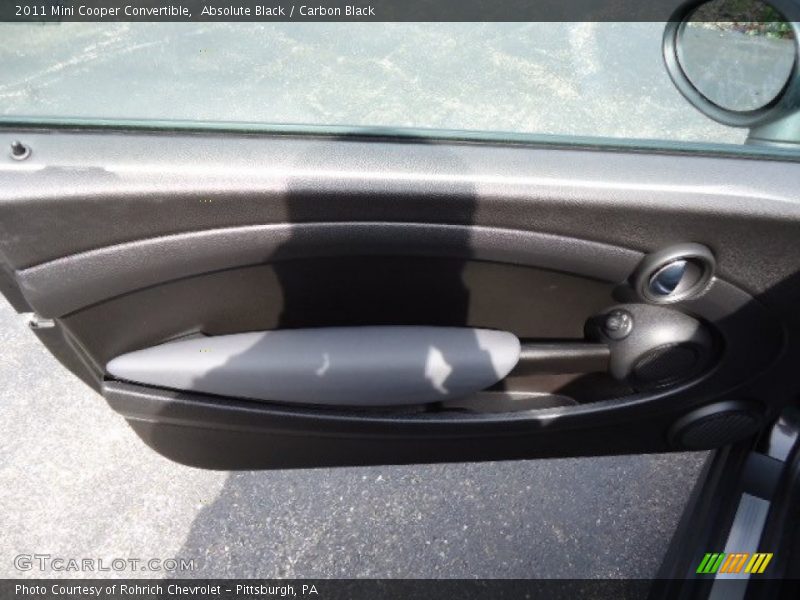 Absolute Black / Carbon Black 2011 Mini Cooper Convertible