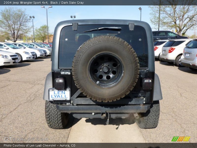 Black / Dark Slate Gray 2004 Jeep Wrangler Sport 4x4