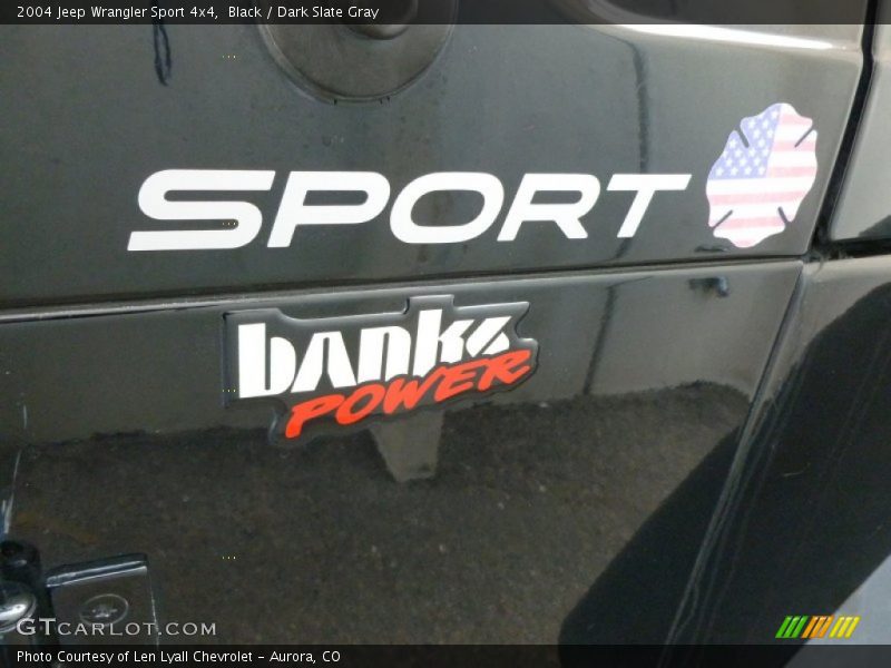 Black / Dark Slate Gray 2004 Jeep Wrangler Sport 4x4