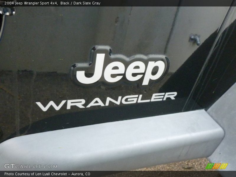 Black / Dark Slate Gray 2004 Jeep Wrangler Sport 4x4
