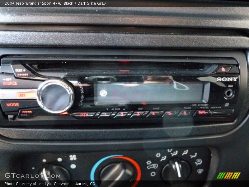 Black / Dark Slate Gray 2004 Jeep Wrangler Sport 4x4