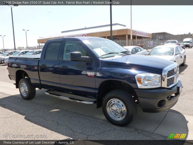 Patriot Blue Pearl / Medium Slate Gray 2008 Dodge Ram 2500 ST Quad Cab 4x4