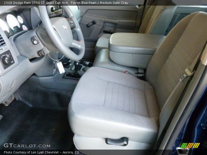 Patriot Blue Pearl / Medium Slate Gray 2008 Dodge Ram 2500 ST Quad Cab 4x4