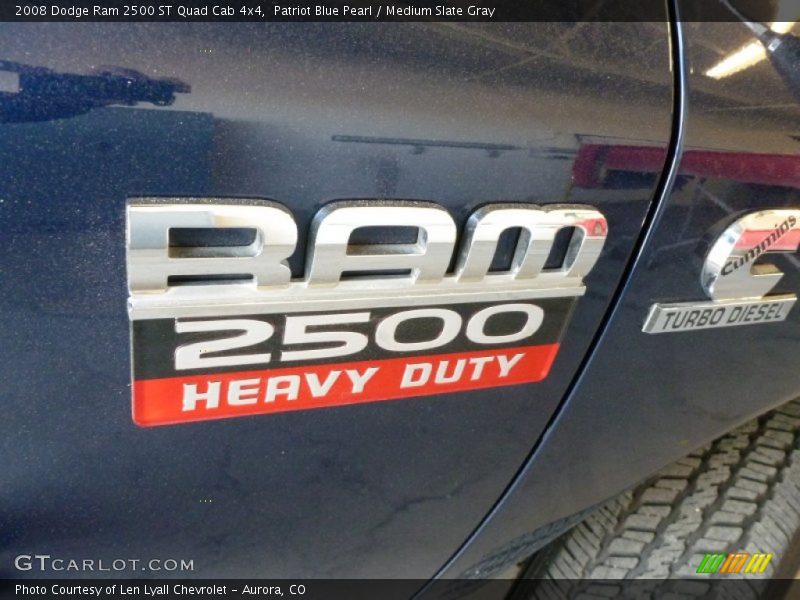 Patriot Blue Pearl / Medium Slate Gray 2008 Dodge Ram 2500 ST Quad Cab 4x4