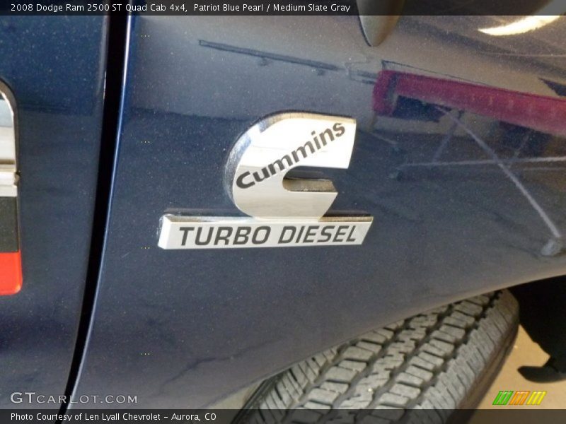 Patriot Blue Pearl / Medium Slate Gray 2008 Dodge Ram 2500 ST Quad Cab 4x4