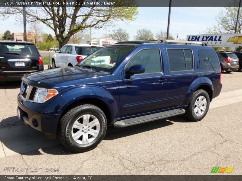 Majestic Blue Metallic / Desert 2006 Nissan Pathfinder LE 4x4