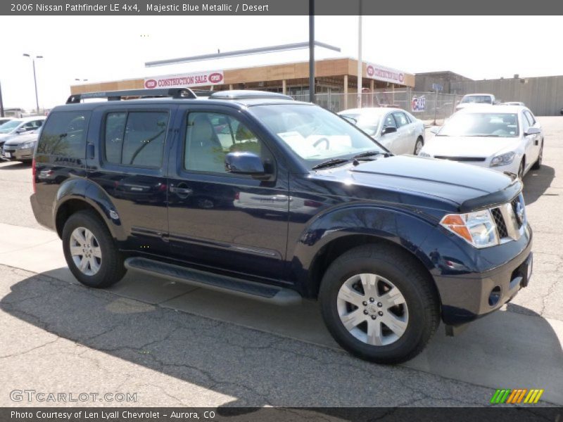 Majestic Blue Metallic / Desert 2006 Nissan Pathfinder LE 4x4