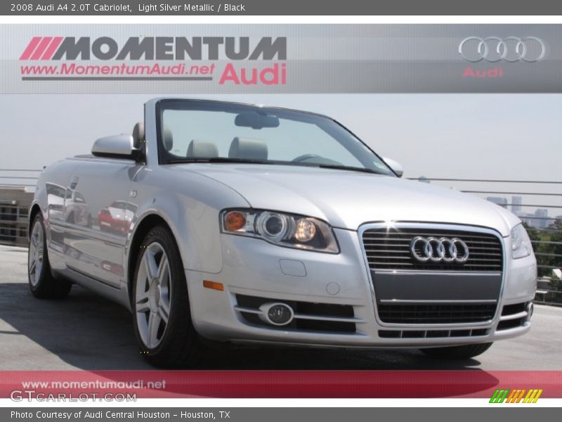 Light Silver Metallic / Black 2008 Audi A4 2.0T Cabriolet