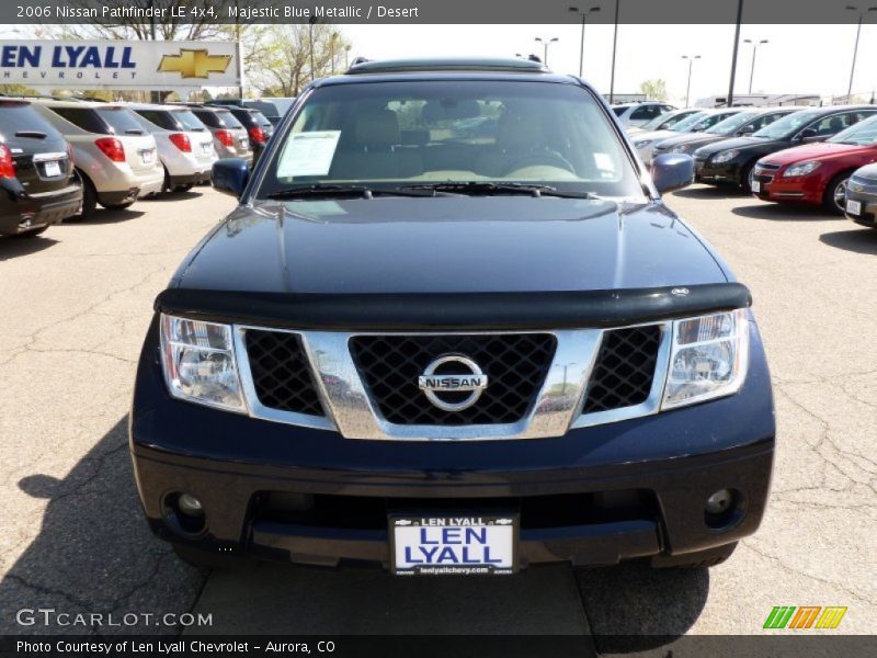 Majestic Blue Metallic / Desert 2006 Nissan Pathfinder LE 4x4