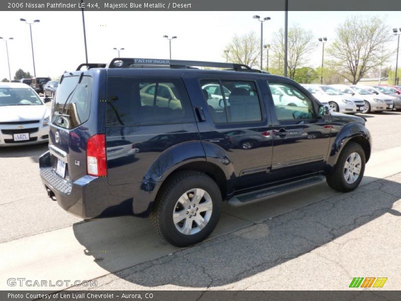 Majestic Blue Metallic / Desert 2006 Nissan Pathfinder LE 4x4