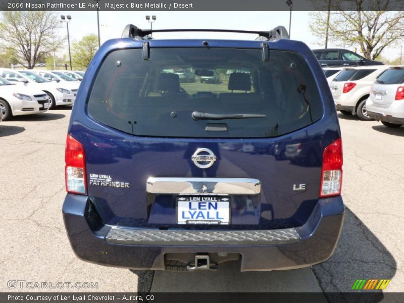 Majestic Blue Metallic / Desert 2006 Nissan Pathfinder LE 4x4