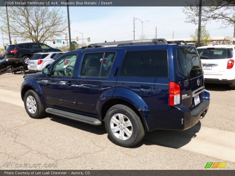 Majestic Blue Metallic / Desert 2006 Nissan Pathfinder LE 4x4