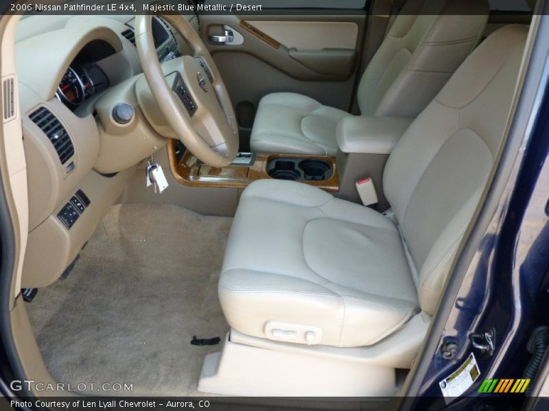 Majestic Blue Metallic / Desert 2006 Nissan Pathfinder LE 4x4