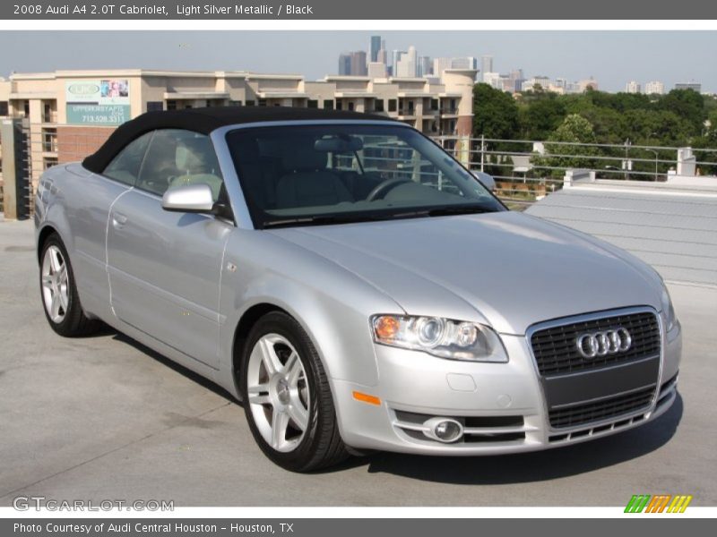 Light Silver Metallic / Black 2008 Audi A4 2.0T Cabriolet