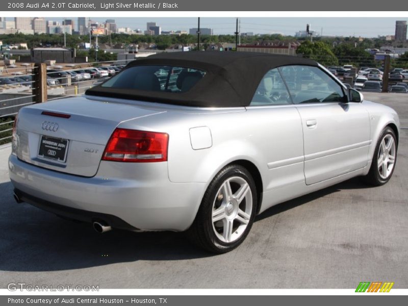 Light Silver Metallic / Black 2008 Audi A4 2.0T Cabriolet