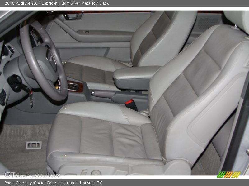 Light Silver Metallic / Black 2008 Audi A4 2.0T Cabriolet