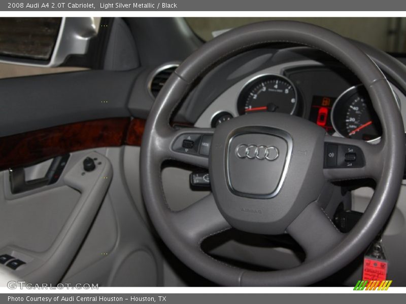 Light Silver Metallic / Black 2008 Audi A4 2.0T Cabriolet