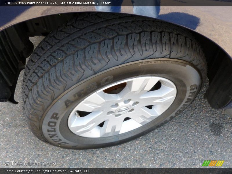 Majestic Blue Metallic / Desert 2006 Nissan Pathfinder LE 4x4