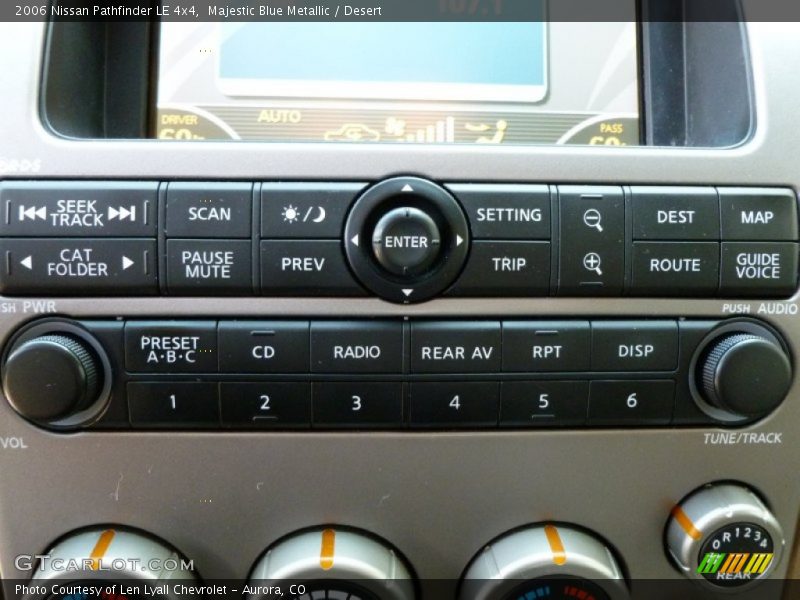 Majestic Blue Metallic / Desert 2006 Nissan Pathfinder LE 4x4