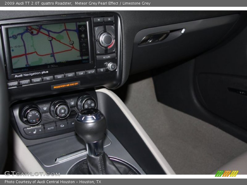Meteor Grey Pearl Effect / Limestone Grey 2009 Audi TT 2.0T quattro Roadster