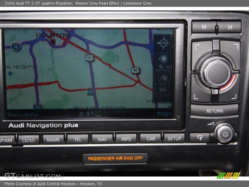 Meteor Grey Pearl Effect / Limestone Grey 2009 Audi TT 2.0T quattro Roadster