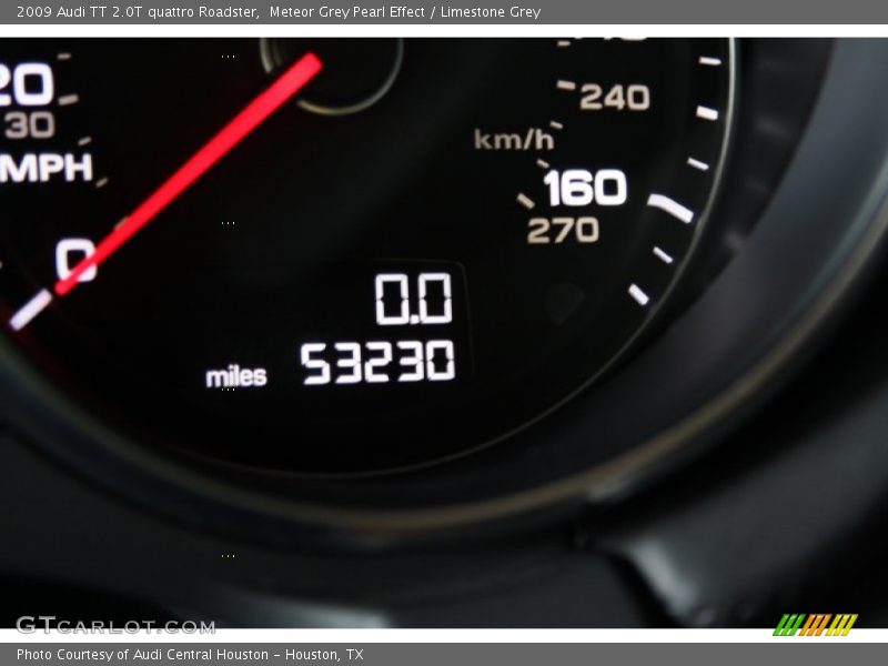 Meteor Grey Pearl Effect / Limestone Grey 2009 Audi TT 2.0T quattro Roadster