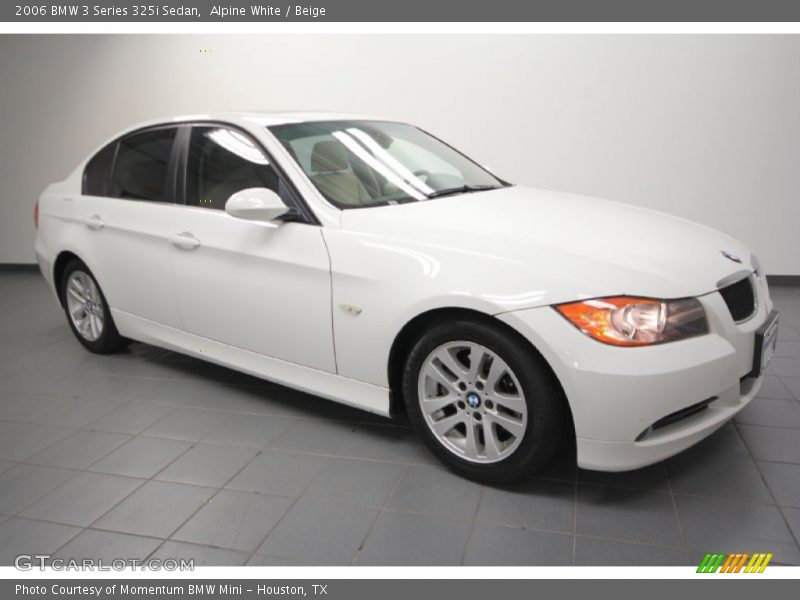 Alpine White / Beige 2006 BMW 3 Series 325i Sedan