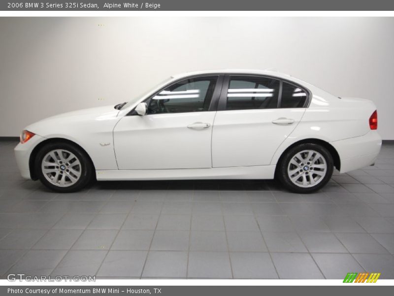 Alpine White / Beige 2006 BMW 3 Series 325i Sedan