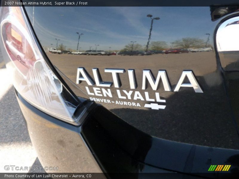 Super Black / Frost 2007 Nissan Altima Hybrid