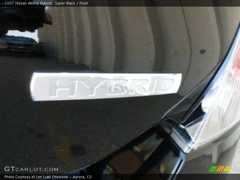 Super Black / Frost 2007 Nissan Altima Hybrid