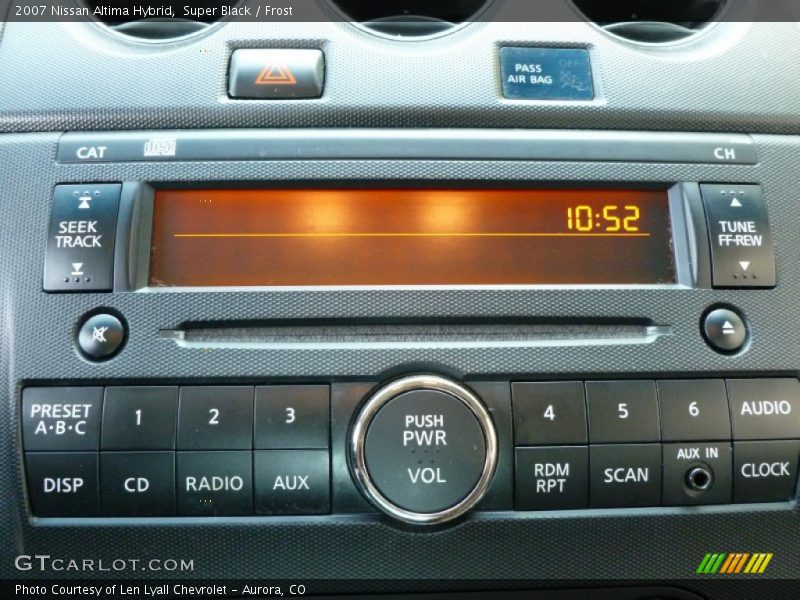 Super Black / Frost 2007 Nissan Altima Hybrid