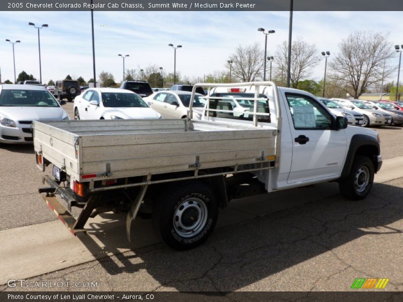 Summit White / Medium Dark Pewter 2005 Chevrolet Colorado Regular Cab Chassis