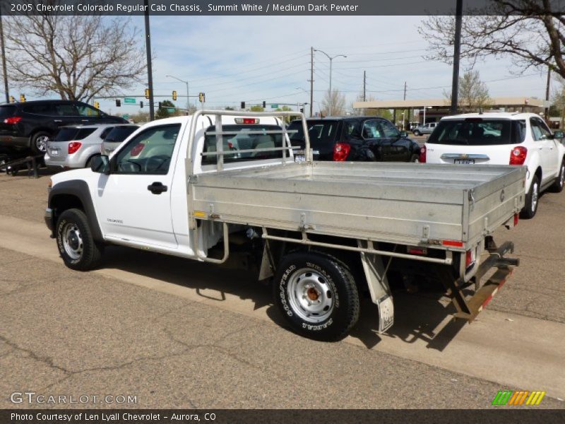 Summit White / Medium Dark Pewter 2005 Chevrolet Colorado Regular Cab Chassis