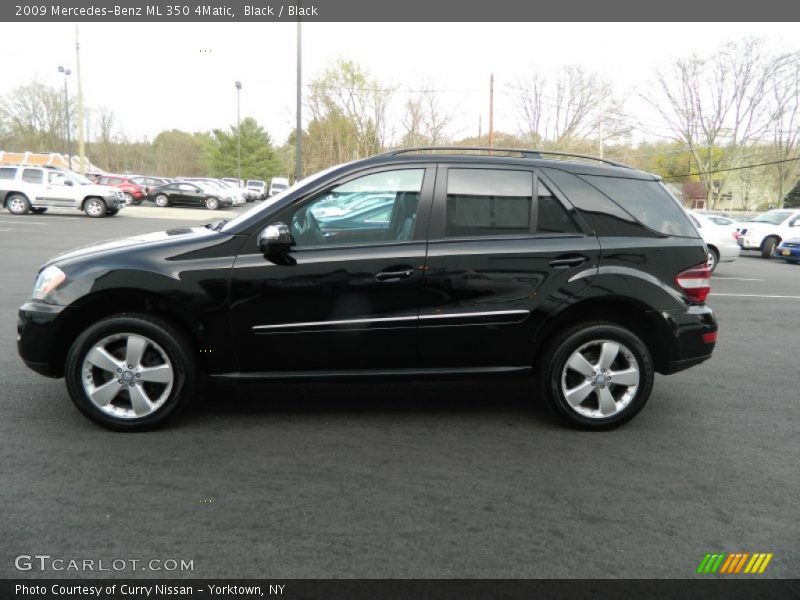 Black / Black 2009 Mercedes-Benz ML 350 4Matic