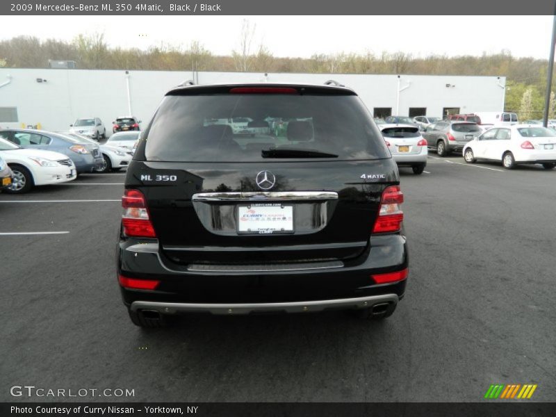 Black / Black 2009 Mercedes-Benz ML 350 4Matic